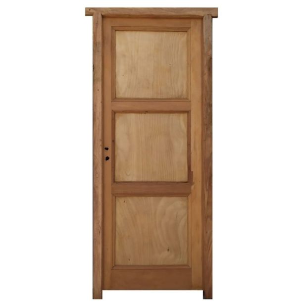 Puerta tablero de madera antigua cedro con marco