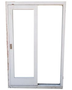 Antigua ventana de madera cedro corrediza 