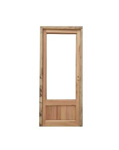 Cuatro puertas de madera antigua cedro con marco