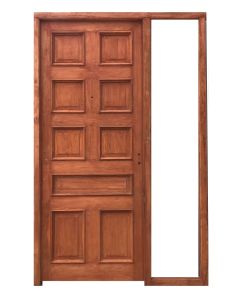 Dos puertas de frente de madera antigua 