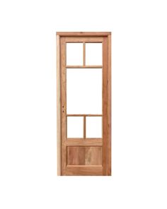 Tres puertas de madera antigua cedro con marco