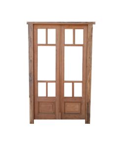 Puerta griega de madera antigua cedro