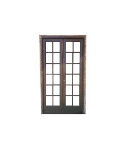 Antigua puerta de madera cedro con marco