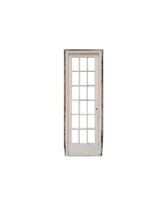 Dos puertas de madera cedro vidrios repartidos