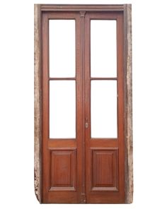 Cuatro antiguas puertas de madera cedro 