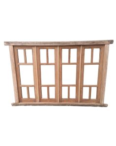 Antigua ventana de cedro con marco