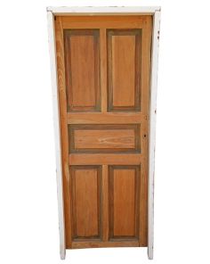 Antigua puerta tablero petit de madera cedro 