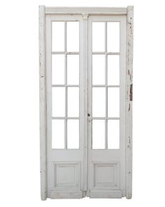 Puerta de madera cedro a vidrios repartidos