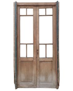 Antigua puerta griega madera cedro