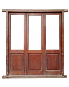 Antigua portada de madera cedro con marco