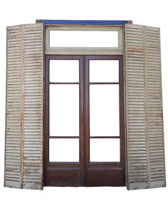 Tres puertas de madera cedro con celosías