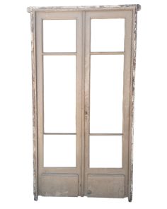 Dos puertas de madera cedro con marco