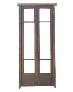 Puerta de madera cedro con marco