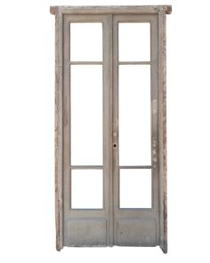 Dos puertas de madera cedro con marco
