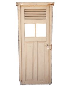 Antigua puerta de madera cedro con marco