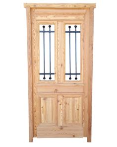 Puerta de frente en madera antigua pinotea 