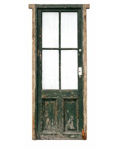 Antigua puerta de madera cedro con marco