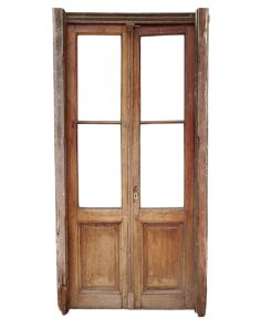 Puerta de madera cedro con marco