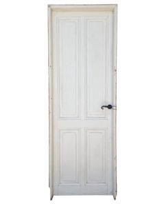 Puerta tablero de madera antigua con marco