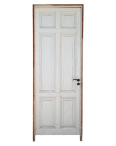 Puerta tablero de madera antigua con marco