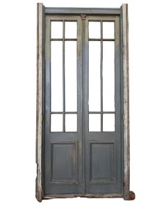 Dos puertas de madera cedro con marco