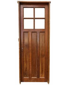 Antigua puerta de madera cedro con marco