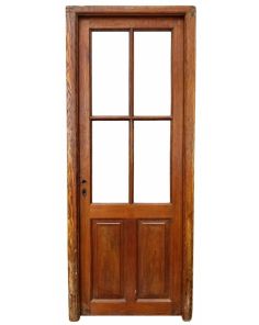 Antigua puerta de madera cedro con marco