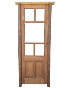 Puerta de madera antigua cedro con marco