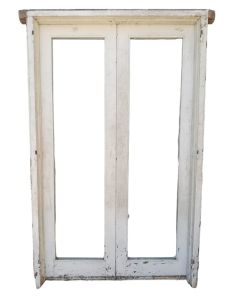 Antigua puerta de madera cedro con marco