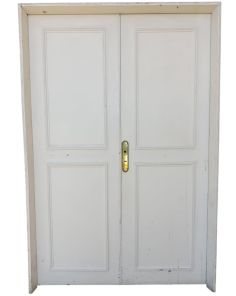 Puerta placa de frente con marco de chapa