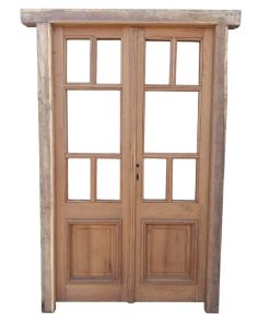 Cuatro antiguas puertas de madera cedro 