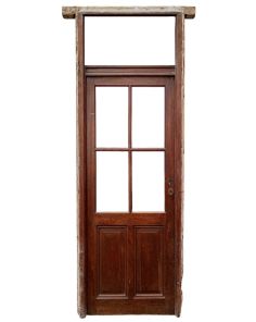 Puerta de madera antigua cedro con marco