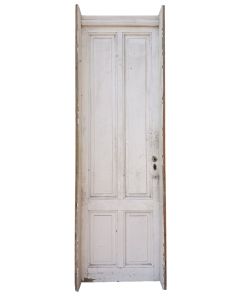 Antigua puerta tablero de madera con marco