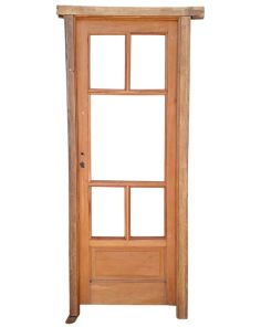 Antigua puerta griega de madera cedro