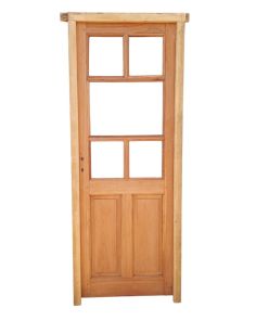 Antigua puerta griega de madera cedro