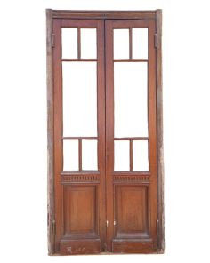 Antigua puerta cancel vaivén de cedro 