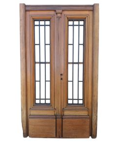 Puerta de frente original de madera cedro