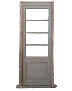 Antigua puerta de madera cedro con marco