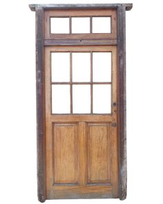 Puerta de madera antigua cedro con marco