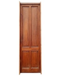 Puerta tablero de madera antigua con marco
