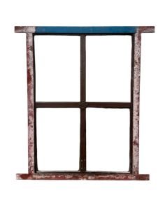 Antigua ventana mampara de hierro a una hoja