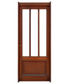 Puerta vidriada de madera antigua cedro