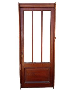 Puerta vidriada de madera antigua cedro