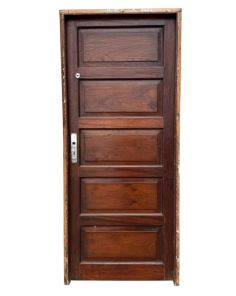 Antigua puerta tablero de madera cedro