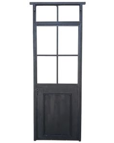 Dos puertas tipo mampara de hierro con marco